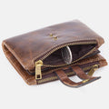 Multifunctional Double Zipper Vintage Wallet – Stylish and Practical