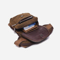 Men’s Retro Canvas Leg Bag – Outdoor Sports Crossbody with Adjustable Strap