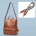 Women's Anti - theft Leather Backpack – Stylish & Secure Travel Handbag