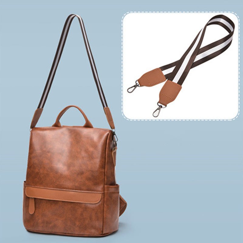 Women's Anti - theft Leather Backpack – Stylish & Secure Travel Handbag