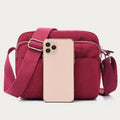 Casual Crossbody Bag for Women – Waterproof Triple Layers Nylon Bag