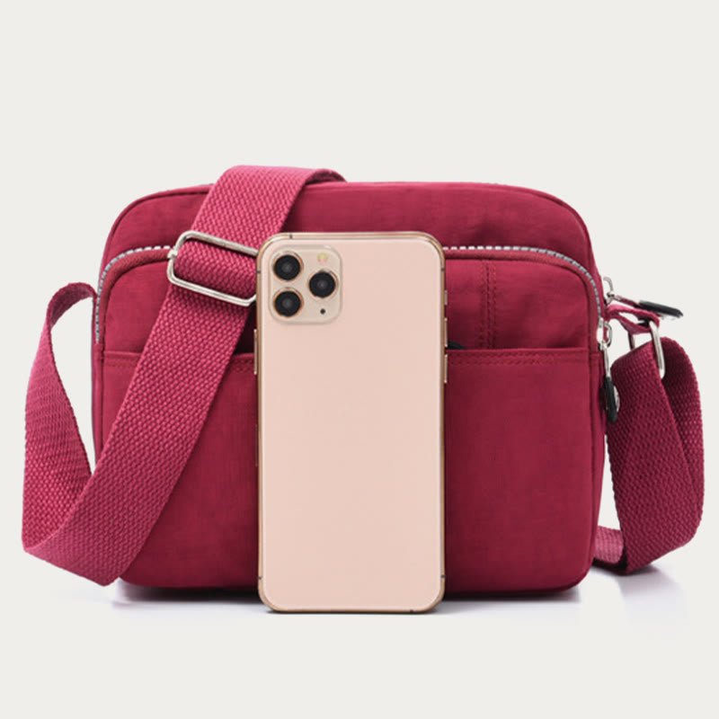 Casual Crossbody Bag for Women – Waterproof Triple Layers Nylon Bag