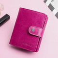 RFID GenuineLeather Multi - Card Buckle Wallet