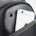 Large Capacity Genuine Leather Sling Bag for Men – Versatile Crossbody Chest Bag