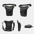Genuine Leather Retro Sport Waist Bag – Classic Style Meets Practical Functionality