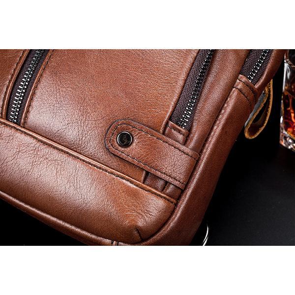 USB Charging Real Leather Sling Bag for Men – Crossbody Shoulder Bag with Adjustable Straps
