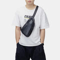 Anti - theft Slim Sling Bag for Men | Genuine Leather Crossbody Chest Bag
