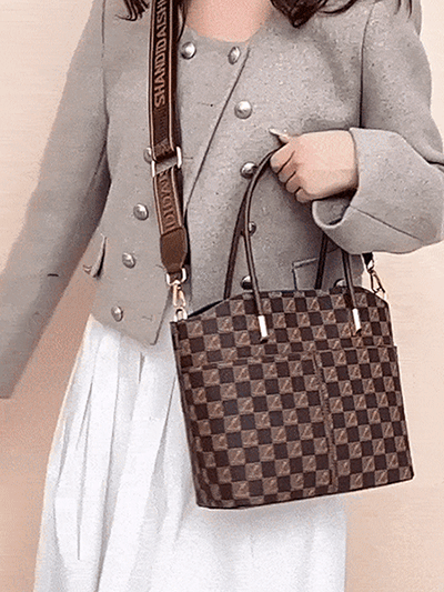 Women's printed multifunctional shoulder bag