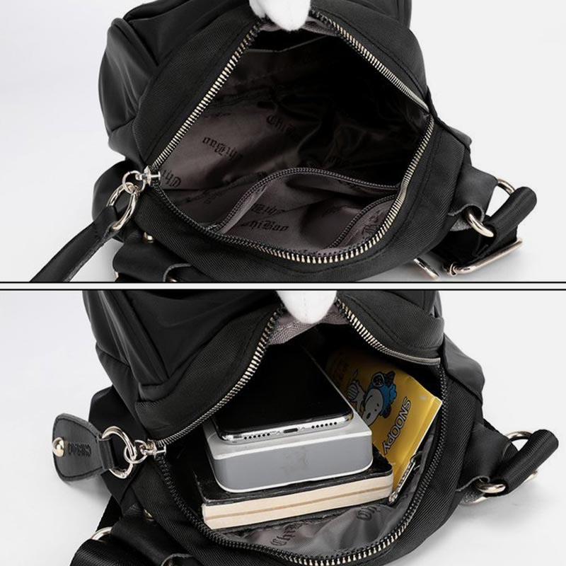 Simple Crossbody Bag for Women – Large Capacity Nylon Outing Bag for Daily Use & Shopping