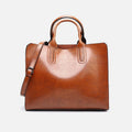 Laptop Tote Bag for Women – Business Work Bag & Casual Leather Handbag