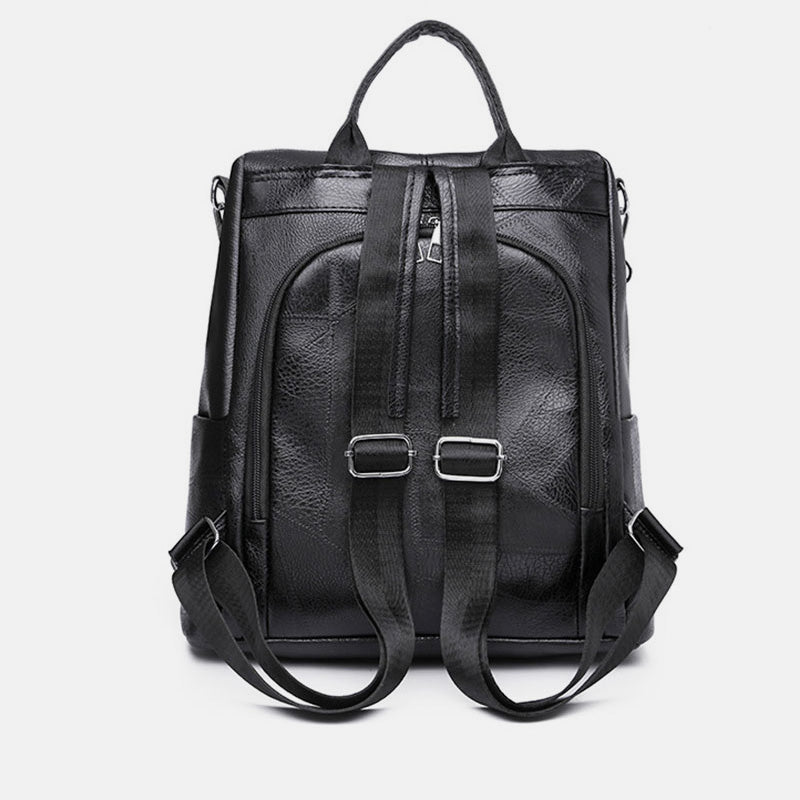 Women’s Leather Convertible Backpack Purse – Anti - Theft Travel Daypack & Shoulder Bag