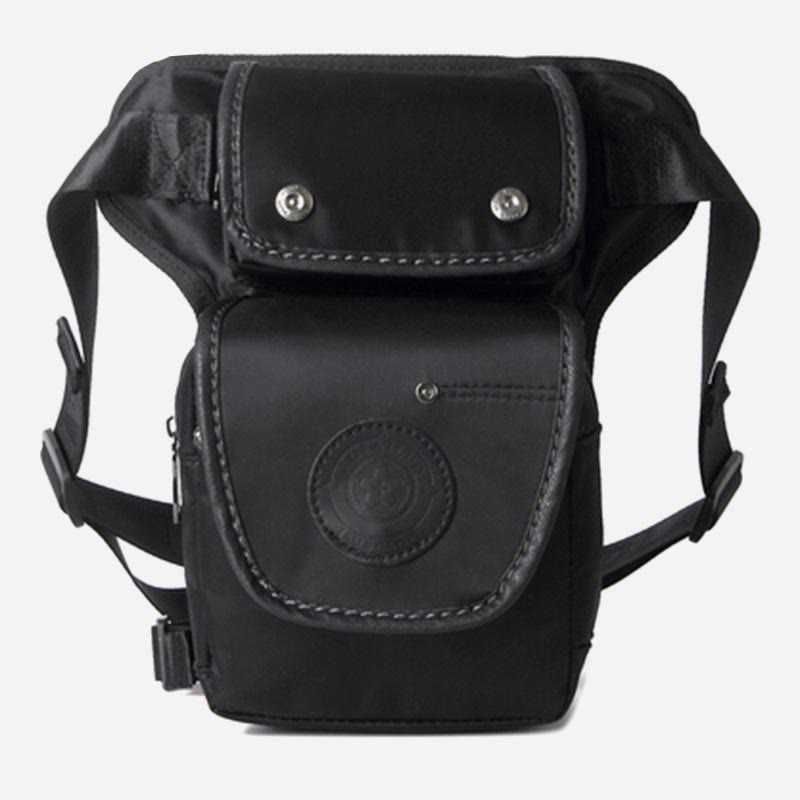 Men’s Retro Canvas Leg Bag – Outdoor Sports Crossbody with Adjustable Strap