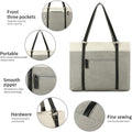 Women Laptop Tote Bag for Work – Lightweight Splice Canvas 15.6 Inch Handbag Purse