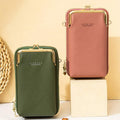 Women's Vegan Leather Crossbody Phone Purse with Card Slot | Stylish Shoulder Bag