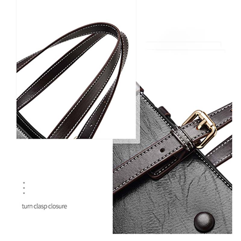 PU Handbag Crossbody Bag for Women – Multi - compartment Tote Shoulder Bag Purse