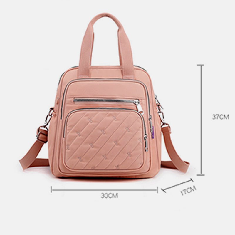 Multifunctional Lightweight Embossing Handbag – Crossbody & Backpack