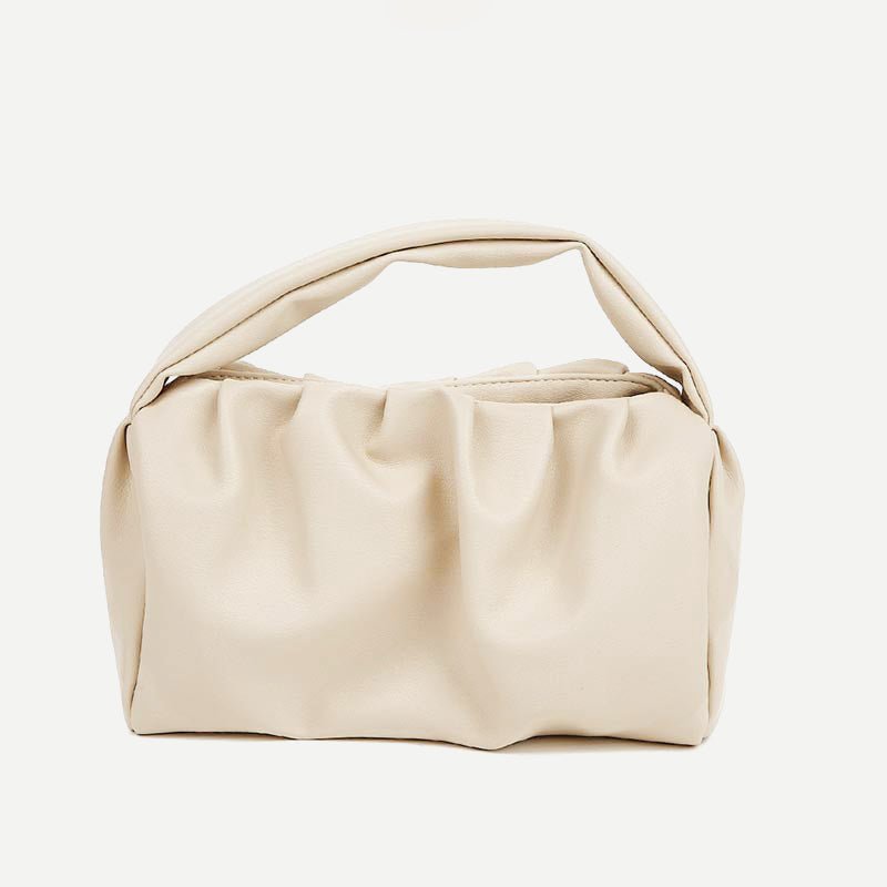 Soft PU Leather Dumpling Cloud Handbag – Women’s Top Handle Hobo Bag Clutch