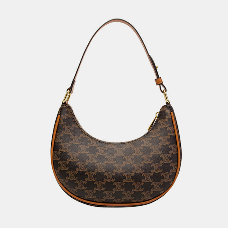 Women's retro mini dumpling PU leather clutch handbag