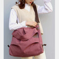 Large Capacity Canvas Handbag for Women – Crossbody Tote & Hobo Bag