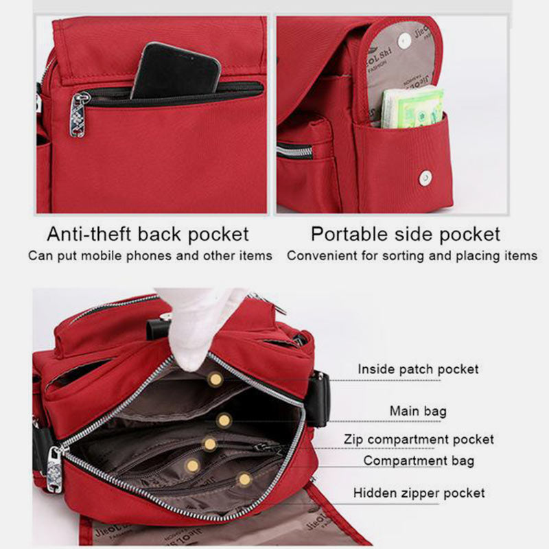 Women's waterproof lightweight crossbody bag