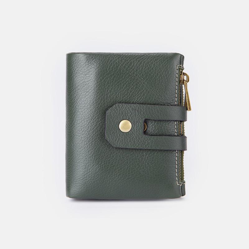 Multifunctional Double Zipper Vintage Wallet – Stylish and Practical
