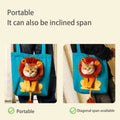 Pet Carrier for Small Animals - Travel Canvas Shoulder Bag with Cute Lion Design