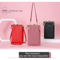 Multifunctional Kiss - Lock Crossbody Phone Bag