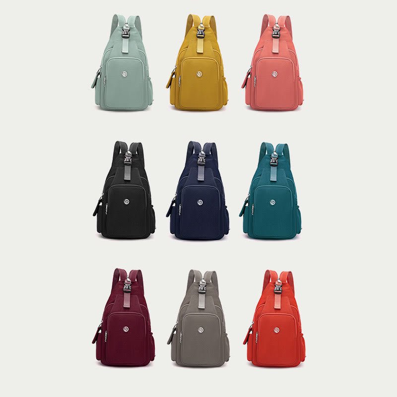 Multifunctional Sling Backpack for Women – Waterproof Nylon Crossbody Bag with Adjustable Strap for Daily Use