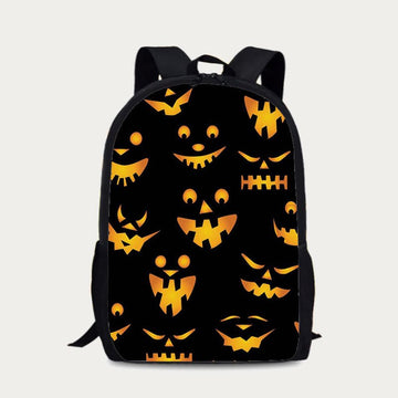 Pumpkin pattern Halloween backpack