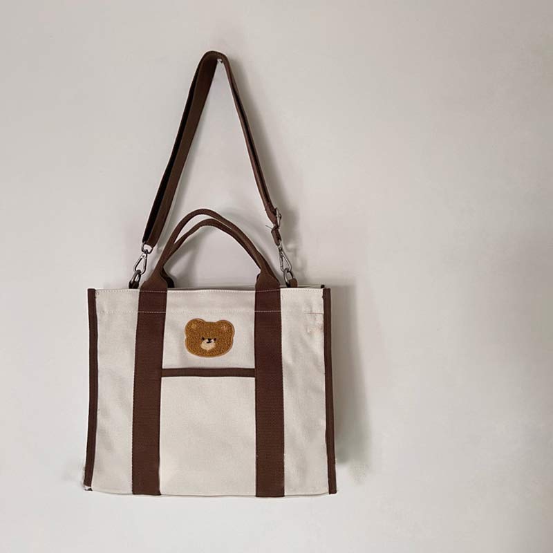 Functional Canvas Handbag – Mommy Bag, Tote Purse, Shoulder Bag