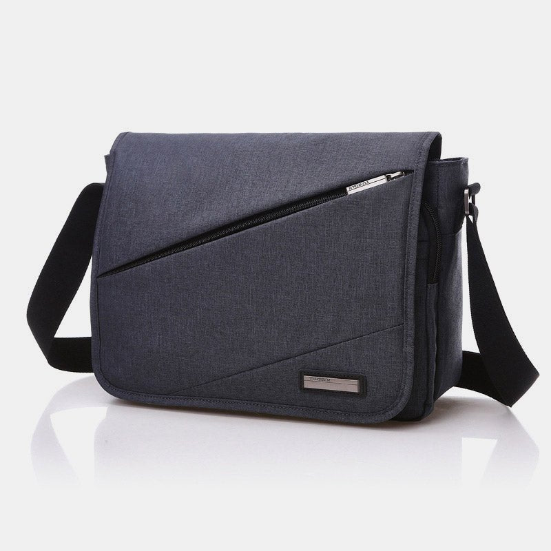 Men's waterproof canvas messenger laptop bag