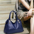 Women's Leather Tote Shoulder Bag | Top - Handle Satchel Hobo Purse