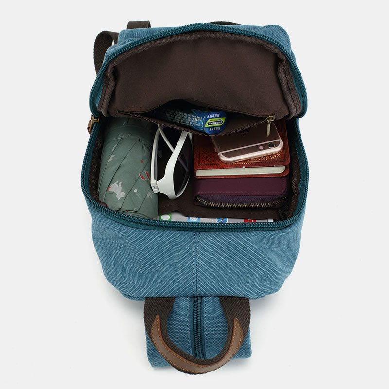 Canvas Sling Bag for Women – Small Sling Backpack Shoulder Bag