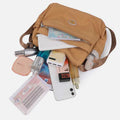 Multiple Color Crossbody Purse for Women - Large Nylon Commuter Bag