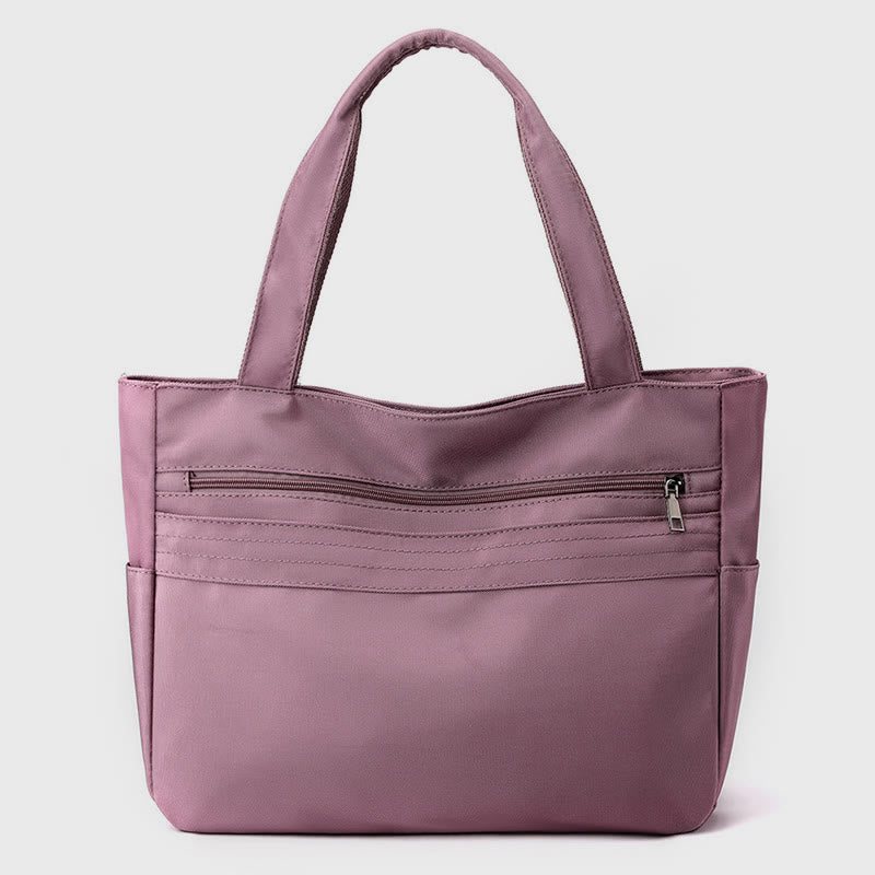 Women's simple casual nylon tote bag