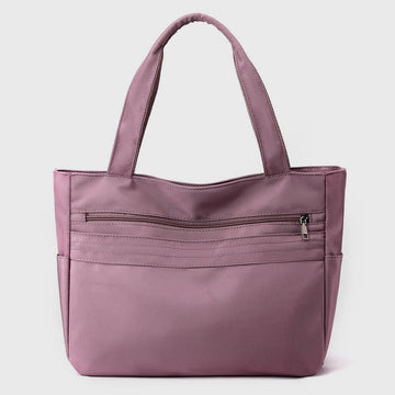 Women's simple casual nylon tote bag