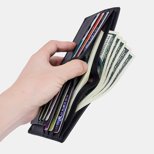 RFID Protection GenuineLeather Multi - Slot Wallet