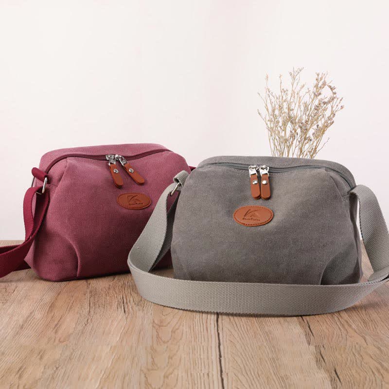 Lightweight Canvas Crossbody Bag for Women | Small Shoulder Purse