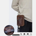 Genuine Leather Multifunctional Waist & Messenger Bag for Men – Versatile Crossbody & Shoulder Bag