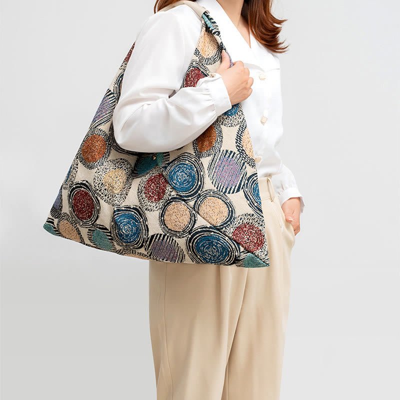 Triangle Underarm Bag for Women - Classic Canvas Shoulder Bag