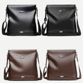 Men's Messenger Bag – Soft PU Leather Crossbody Sling Pack for Travel, Business & Daily Use