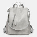 Women’s Leather Convertible Backpack Purse – Anti - Theft Travel Daypack & Shoulder Bag