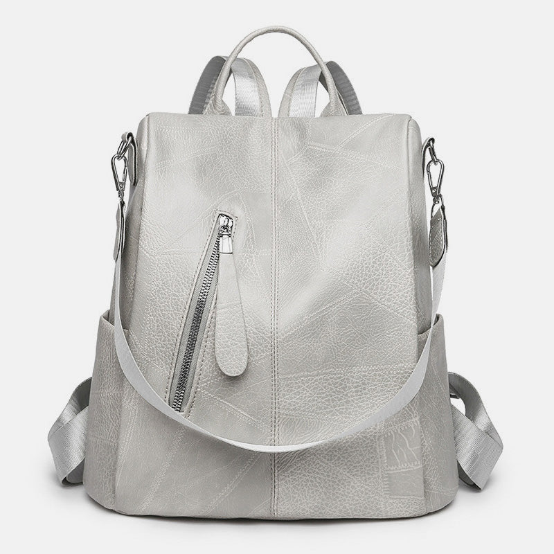 Women’s Leather Convertible Backpack Purse – Anti - Theft Travel Daypack & Shoulder Bag