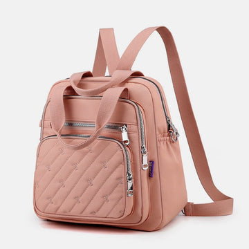 Multifunctional lightweight embossed crossbody backpack handbag