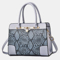 Vintage Women's Top - Handle Satchel Purses Work Tote Shoulder Bag with Long Strap