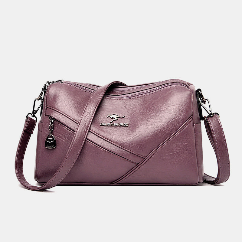 Women's retro soft PU leather crossbody bag