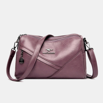 Women's retro soft PU leather crossbody bag