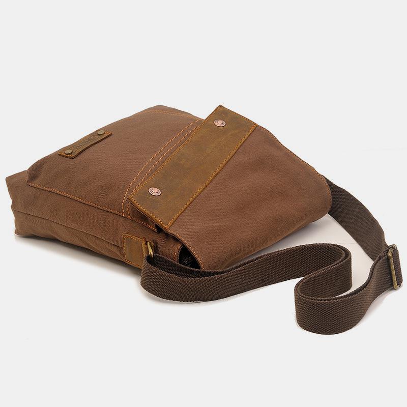 Large Capacity Retro Canvas Crossbody Bag for Women – Stylish & Practical Daily Tote