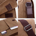 Canvas Messenger Bag for Men Travel Satchel Water Resistant Crossbody Bag